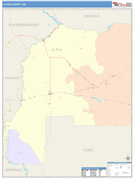 La Paz County, AZ Digital Map Color Cast Style